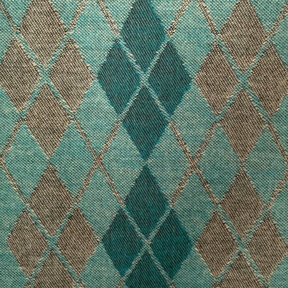 Italian argyle reversible fringed scarf - Picture 10 of 14